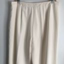 Lafayette 148  NY Wide Leg Trousers pants ivory fully  lined size 14 Photo 3