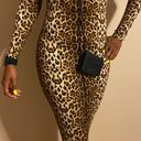 Zaful NWT cheetah print longsleeve bodycon s Photo 0