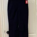 Spanx NWT  On The Go Kick Flare Navy Blue Pull On Crop Pants Size Medium Photo 0