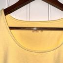 Coldwater Creek  yellow scoop neck lace trim tank top women M Photo 2