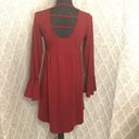 Bongo  Long Sleeve/Knee Length Dress Red Medium Photo 2