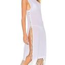 l*space New. L* white fringe lace up cover up. Small. Retails$99 Photo 5