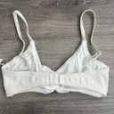 Good American NWT  Crinkle Always Fits Twist Bikini Top Ivory White Size 3/Large Photo 4