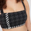 Aerie NWT  Offline Real Me Xtra Stretch Gray Houndstooth Racerback Sports Bra Photo 1