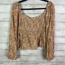 Daisy  And Delilah Floral Tie Front Top Size XXL Photo 4