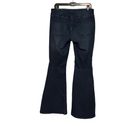 Free People  Dark Wash Flare Penny Pull On Jeans, Sz 31 Photo 3