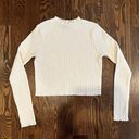 ZARA Mock Neck Cropped Sweater Photo 0