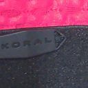 Koral  Pink Black Sports Bra S Textured Racerback New with Tags (NWT) Photo 4