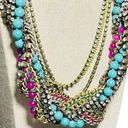 Stella & Dot Retired  Bamboleo Jade Turquoise Crystal  Necklace Retail $228 Photo 1