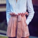 Alexis  Shorts Jolan Pink Hi Waisted Paper Bag Linen Shorts S Photo 2