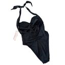 HAH x FREE PEOPLE One Pcs Swimsuit Sz L Black Fairy Resort Y2K Coquette L NWT Size L Photo 4