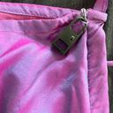 Vintage 90s Magazine 2pc Silk Iridescent Halter Top Maxi Skirt Magenta Purple S Photo 11