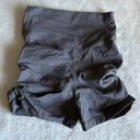 Meshki Charcoal Ruched Shorts Photo 2