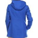 London Fog  NWOT River Blue Wool-Blend Zip Up Hooded Casual Pea Coat Small Photo 11