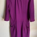 Zac Posen  Z Spoke Plum Mock Neck Jersey Knit Dress Size S Photo 0