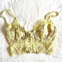 For Love & Lemons NWOT  Yellow Faye Lace Underwire Bustier Top - XXS Photo 1