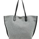 Longchamp Roseau Essential Large Gray Wool Open Tote Bag Shopper New $430 Photo 1