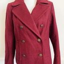 Banana Republic  • Burgundy Wool Pea Coat Photo 0