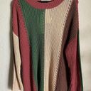 Band of Gypsies  Rosa Color Block Sweater Size S Photo 0