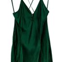 Victoria's Secret Vintage  Gold Label Green Silk Slip Mini Dress Size Medium Photo 1