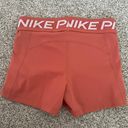 Nike 3” Pro Spandex Shorts Peach Photo 2