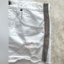 Carmar Denim  Lf stores rhinestone white shorts distressed Photo 2