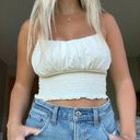 Urban Outfitters White Cropped Tank Photo 0