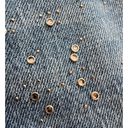 ZARA  Embellished Rhinestone Button Fly Wide Leg Jeans Size 8 Photo 3