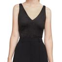 BCBGMAXAZRIA 💕💕 Black Faux-Suede V-Neck Bodysuit Medium M NWT Photo 3