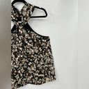 Rebecca Minkoff  Winnie Floral Halter Top Twist Front Flower Tank Top Satin Large Photo 9