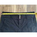 Polo  Ralph Lauren Cargo Pants Women's Size 8 Crop Black Slim Utility Ankle tie Photo 5