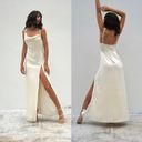 Camila Coelho Revolve  Reyna Maxi Dress in Pearl White Size Small Photo 2