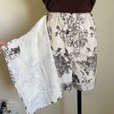 Brown and Cream Chinoiserie Printed Skort Size M Photo 2