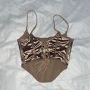 Urban Outfitters UO Nude/Gold Corset Top Photo 2