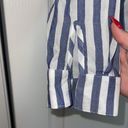 Forever 21  blue white stripe tie front top Photo 2