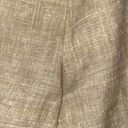 St. John  Sport Fashion Fit Linen Tan Trousers GUC Sz 8 Women’s Wide Leg Photo 10