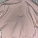 Brandy Melville  Light Pink Crystal Cropped Zip Up Photo 2