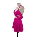 NBD Naven x  Hot Pink Criss Cross Cut Out Dress Revolve Size 0 Photo 4