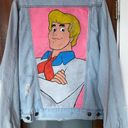 Brooklyn Cloth  Co Hand Painted Scooby Doo“ Fred Jones” Distressed Denim Jacket-M Photo 9