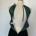 Jump Vintage 90’s Emerald Green Velvet & Sequin Open Back Cocktail Dress Photo 9