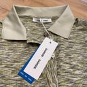 l*space SAMSOE SAMSOE Boline  Dye Polo Style Top Shirt Sage Green Melange XL NWT Photo 3