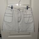 Carmar white jean skirt Size 10 Photo 0