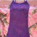 Poof y2k vintage 2000s purple fishnet mesh tube mini dress  Photo 0