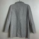 J.Crew  MERCANTILE Wool Grey Coat Cocoon Ladies size 6 Photo 4