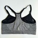 Reebok  Heathered Gray and Black Racerback Sports Bra Women’s Large Photo 1