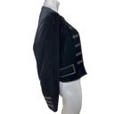 Polo  Jeans RALPH LAUREN Black Velvet Sergeant Open Front Jacket Blazer Medium Photo 4