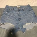 Abercrombie & Fitch Curve Love Denim Shorts Photo 0