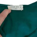 Sandro  Paris 42 8 10 Claudia Emerald Green Dot Jacquard Dress Mini Satin Viscose Photo 8