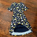 Alexis Boden  Fluted Sleeve Fit-and-Flare Floral Dress in Navy Size US4 Long NWT Photo 8