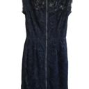 Sans Souci  Black Lace Sleeveless Dress Size XSmall Photo 3